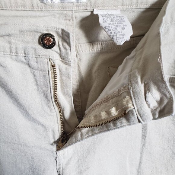 Vintage Soft Surroundings Mid-Rise Straight Leg Pants Stretch Beige Women's XL - Picture 7 of 10